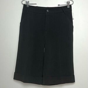 Joseph Ribkoff Womens High Rise Wide Leg Bermuda Shorts Sz 4